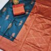 Bollywood Banarasi Sky Blue Saree
