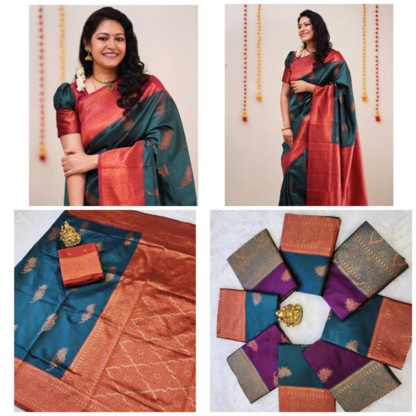Bollywood Banarasi Sky Blue Saree