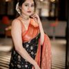 Black Saree For Stylish Party Function