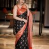 Black Saree For Stylish Party Function