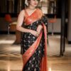 Black Saree For Stylish Party Function
