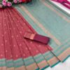 Traditional Banarasi Maroon Saree