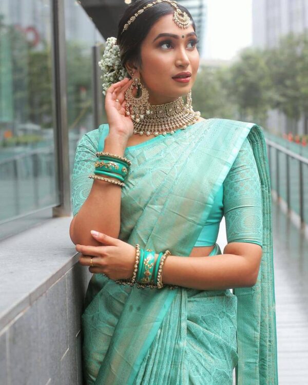 Sky Blue Saree