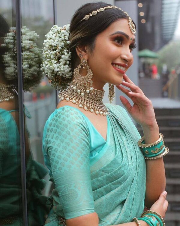 Sky Blue Saree