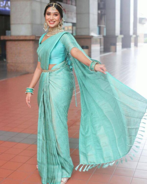 Sky Blue Saree