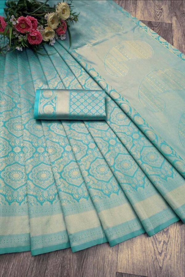 Sky Blue Saree