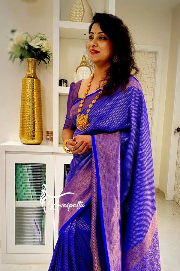 Banarasi Wedding Blue Saree