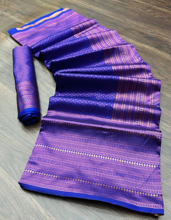 Banarasi Wedding Blue Saree