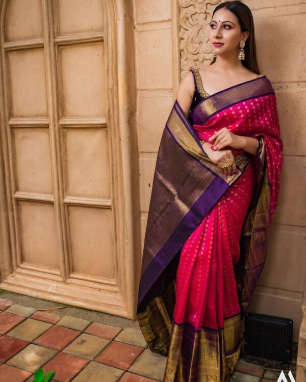 Wedding Traditional Pink Saree