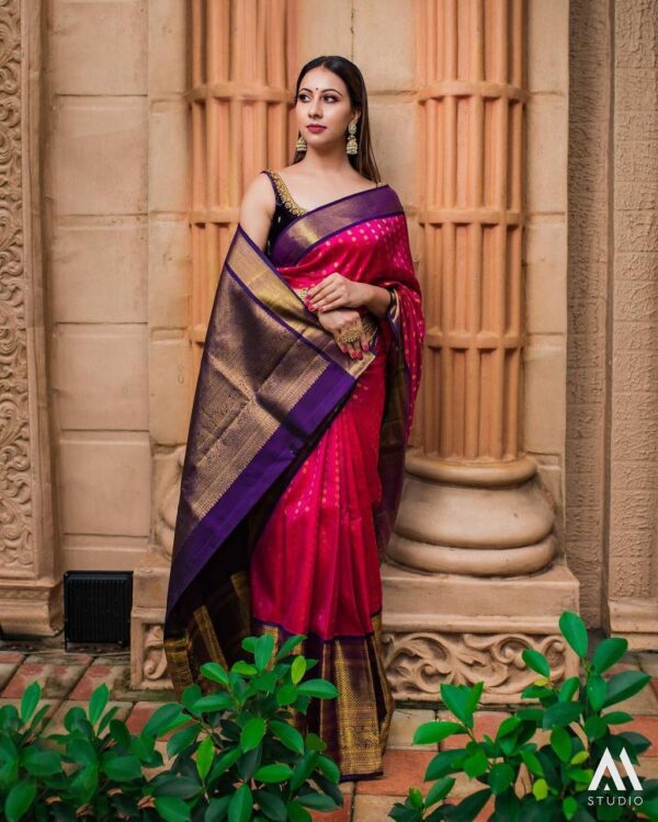 Wedding Traditional Pink Saree