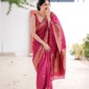 Banarasi Formal Silk Pink Saree