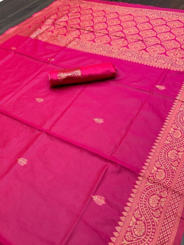 Banarasi Formal Silk Pink Saree