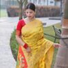 Banarasi Wedding Yellow Saree