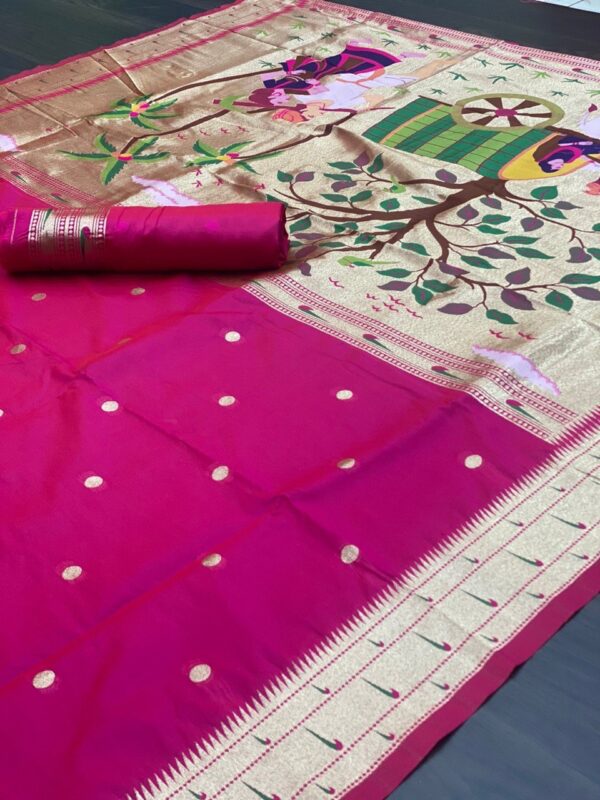 Designer Wedding Banarasi Pink Saree