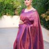 Designer Banarasi Purple Saree