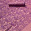 Designer Banarasi Purple Saree