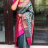 Bollywood Stylish Sky Blue Saree