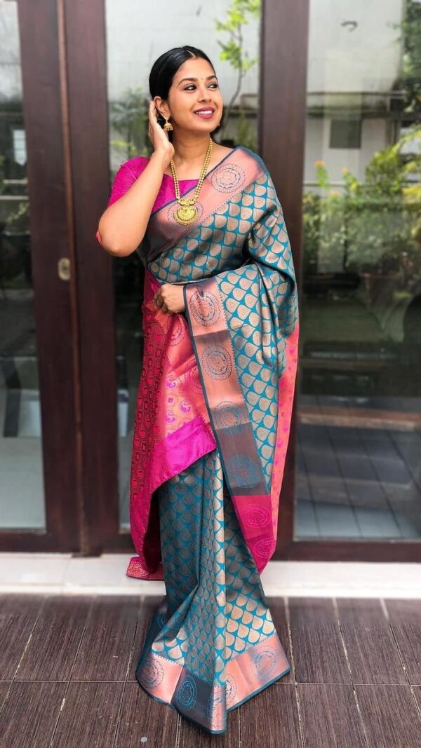 Bollywood Stylish Sky Blue Saree