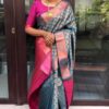 Bollywood Stylish Sky Blue Saree