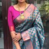 Bollywood Stylish Sky Blue Saree