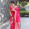 Luxurious Wedding Pink Saree