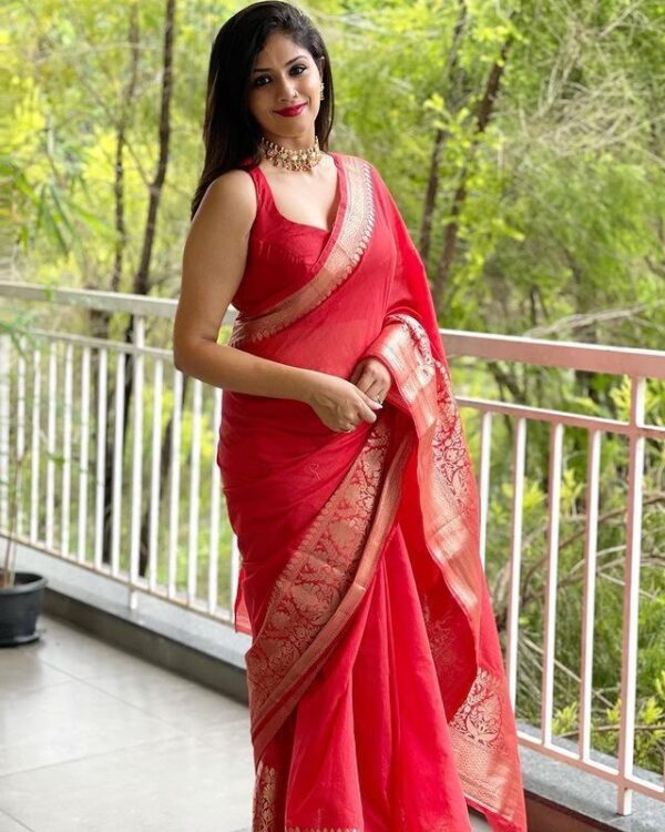 Red Saree