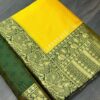 Bollywood Stylish Silk Yellow Saree