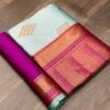 Bollywood Fancy Silk Sky Blue Saree