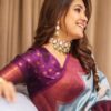Bollywood Fancy Silk Sky Blue Saree