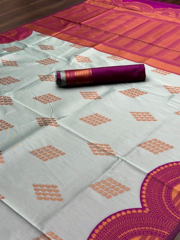 Bollywood Fancy Silk Sky Blue Saree