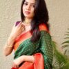 Traditional Banarasi Green Saree