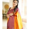Traditional Wedding Function Orange Saree