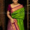Formal Green Saree with Designer Border