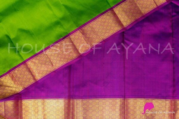 Formal Green Saree with Designer Border