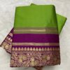 Formal Green Saree with Designer Border
