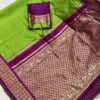 Formal Green Saree with Designer Border