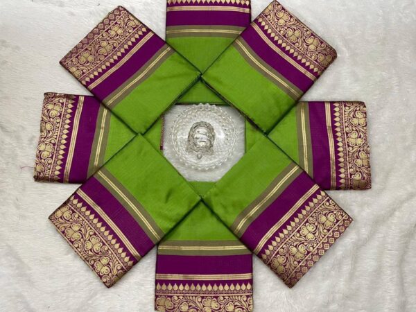 Formal Green Saree with Designer Border