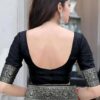 Wedding Party Silk Black Saree