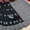 Wedding Party Silk Black Saree