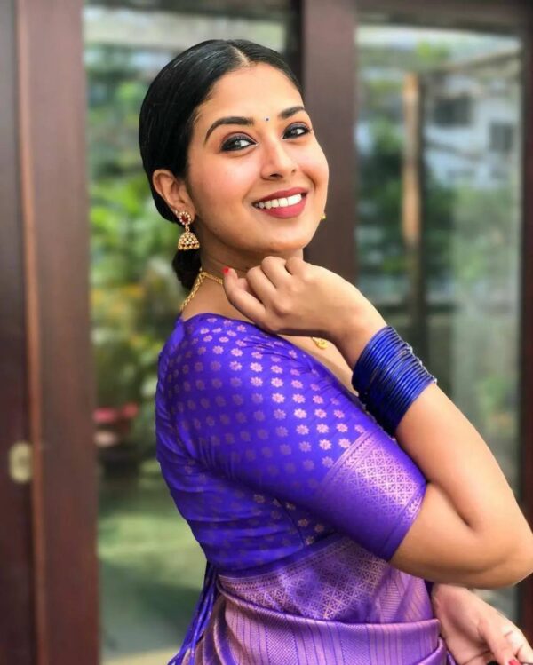 Bollywood Wedding Blue Saree
