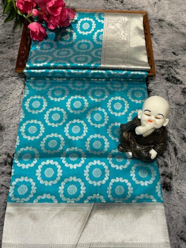Wedding Party Sky Blue Saree