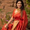 Wedding Banarasi Red Saree