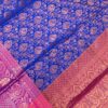 Designer Blue Saree with Pink Border