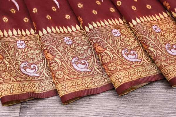 Traditional Wear Silk Maroon Saree
