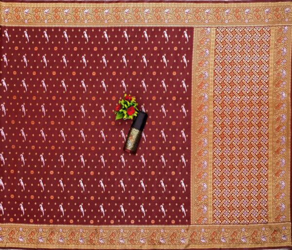 Traditional Wear Silk Maroon Saree