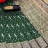 Traditional Parrot Design Green Saree