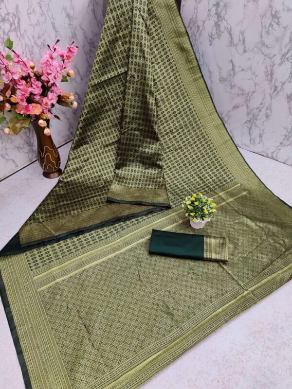 Bridal Wedding Function Green Saree