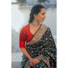 Designer Banarasi Green Saree