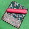 Designer Banarasi Green Saree