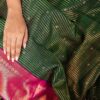 Traditional Weaving Green Saree